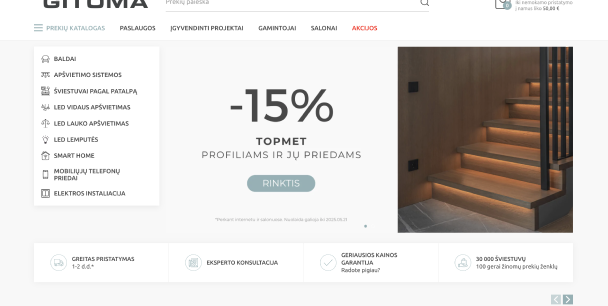 Professzionális LED megoldások, amelyeket egy erős digitális katalógus és áramvonalas logisztika támogat