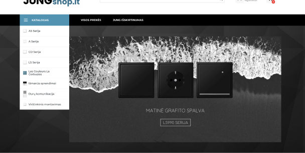 Speciális világítástechnikai elosztás, amelyet tiszta és praktikus online jelenlét támogat a rétegpiaci ügyfelek számára.