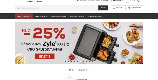Prémium háztartási gépek és személyes ápolási technológia szállítása erős omnichannel jelenléttel Litvániában
