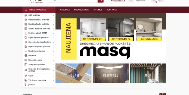 Egyszerűsített B2B PrestaShop Platform a Vezető Építőipari Panel Beszállító számára